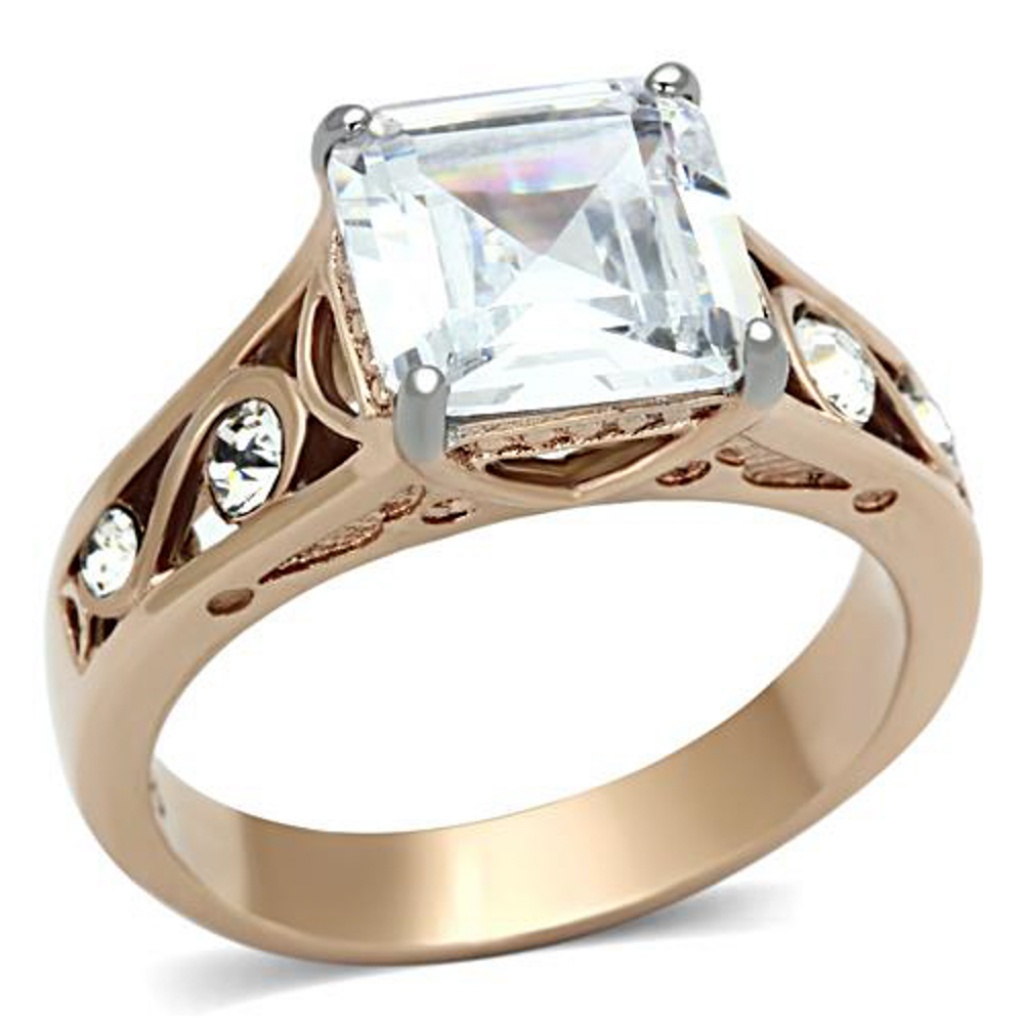 430 Ct Zirconia Stainless Steel Engagement Ring